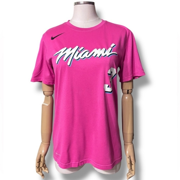 NIKE Unisex NBA Wade Dwayne Miami Heat 18-19 Season City Limited Edition Shirt - Picture 8 of 9
